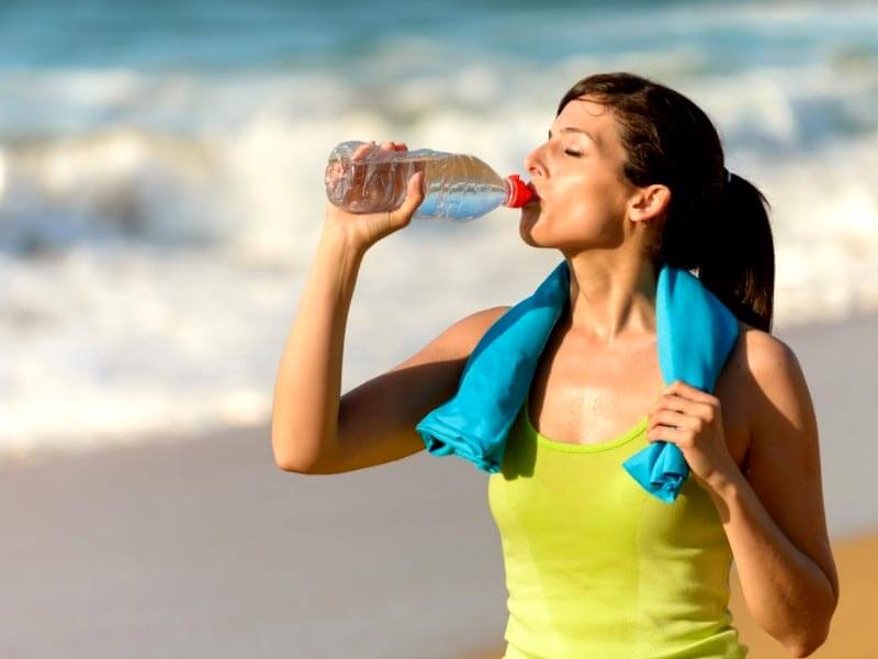 مصرف آب در ورزش و پس از آن