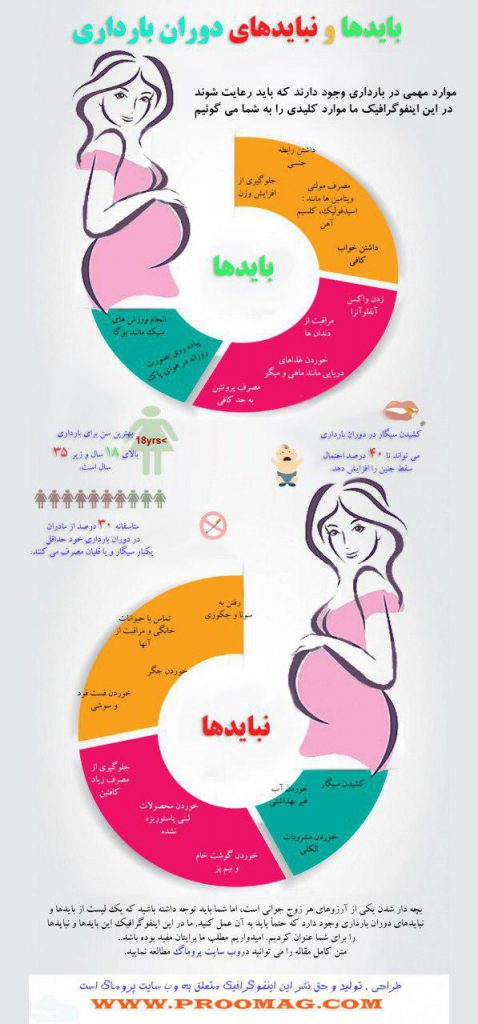 بایدها و نیایدهای بارداری