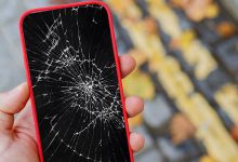 شکستگی LCD گوشی موبایل