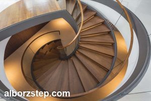 اجرای تخصصی پله گرد در رشت | البرز استپ