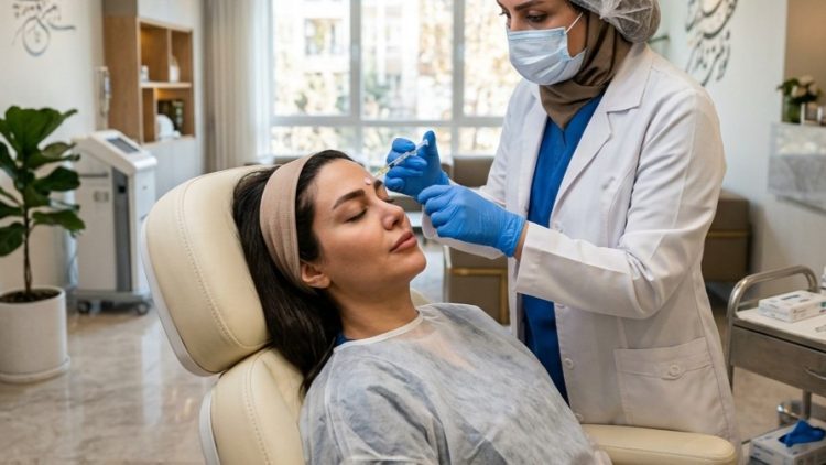 Doctor performing Botox procedure